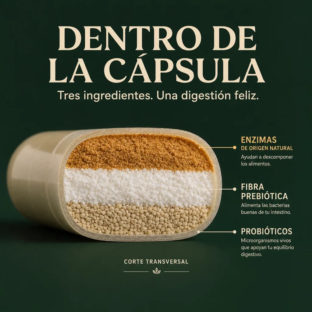 Enzimas Digestivas + Prebióticos y Probióticos 3